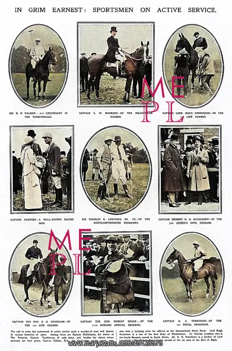 : Sportsmen on active service during World War I : Sportsmen on active service during World War I