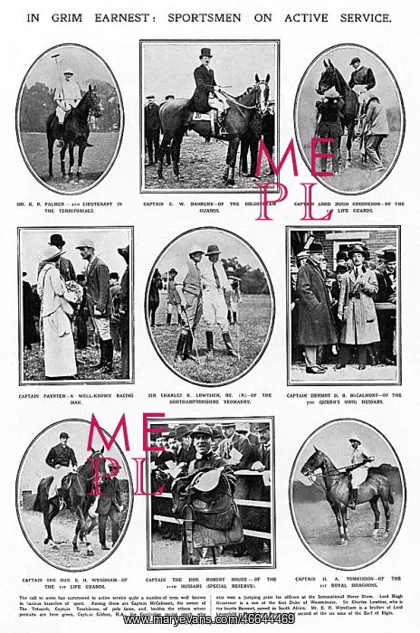 : Sportsmen on active service during World War I : Sportsmen on active service during World War I