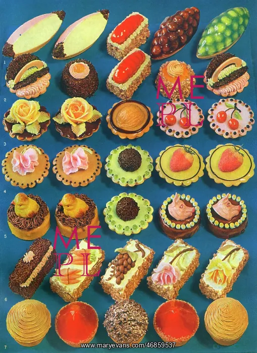 : A Spread of French Pastries : A Spread of French Pastries