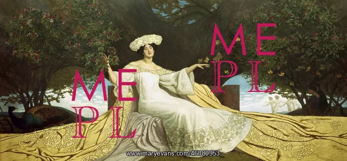 : Spring. Oil on canvas by Maximilian Lenz. About 1904 : Spring. Oil on canvas by Maximilian Lenz. About 1904