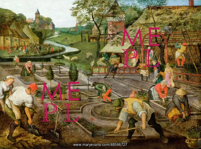 : Spring (1633). Brueghel, Pieter II 1564-1638 (after) : Spring (1633). Brueghel, Pieter II 1564-1638 (after)