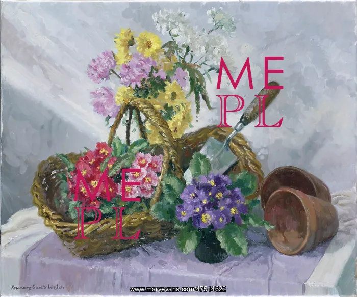: Spring Bedding ' basket of flowers : Spring Bedding ' basket of flowers