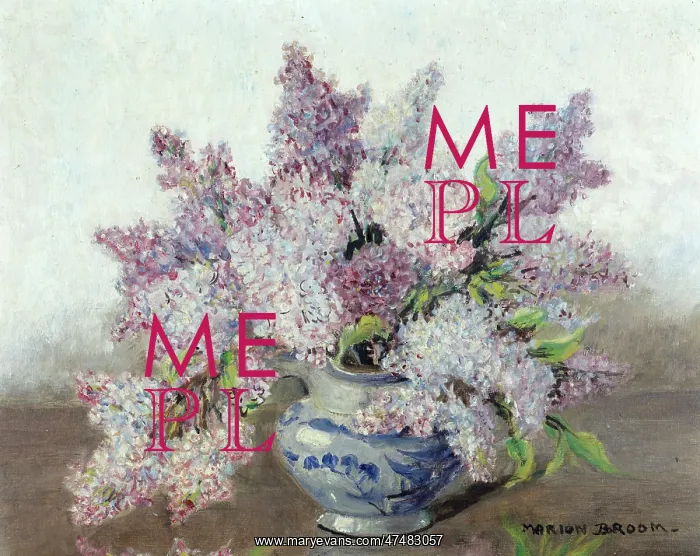: A Spring Bunch ' lilac in a vase : A Spring Bunch ' lilac in a vase