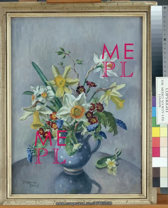  : Spring Flowers in a Blue Jug