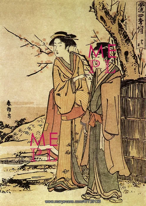  : Spring, by Hokusai