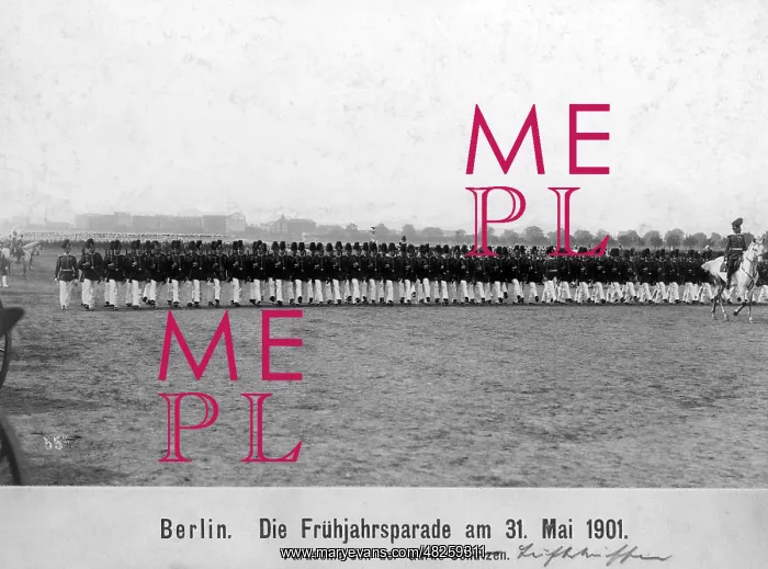 : Spring parade in Berlin, 1901 : Spring parade in Berlin, 1901