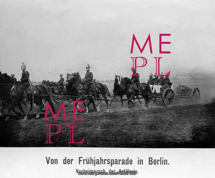 : Spring parade in Berlin, 1913 : Spring parade in Berlin, 1913