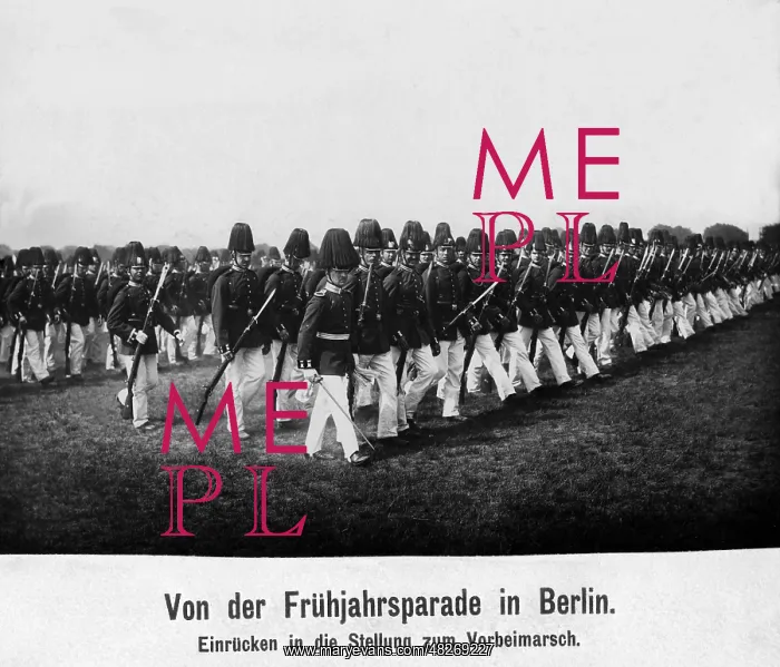: Spring parade in Berlin, 1913 : Spring parade in Berlin, 1913