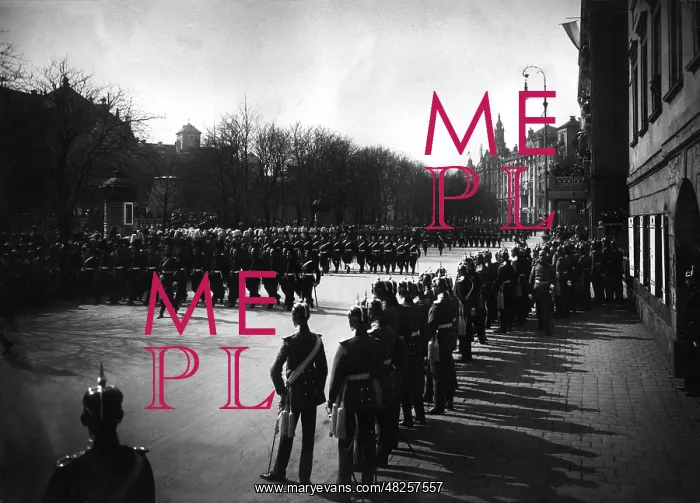 : Spring parade in Munich, 1910 : Spring parade in Munich, 1910