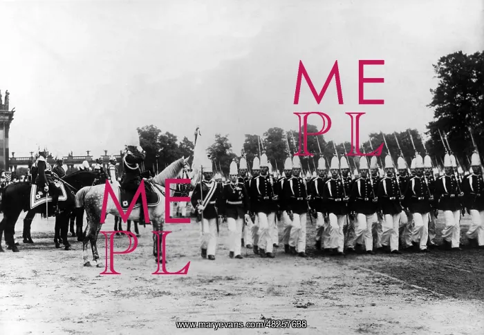 : Spring parade in Potsdam, 1901 : Spring parade in Potsdam, 1901