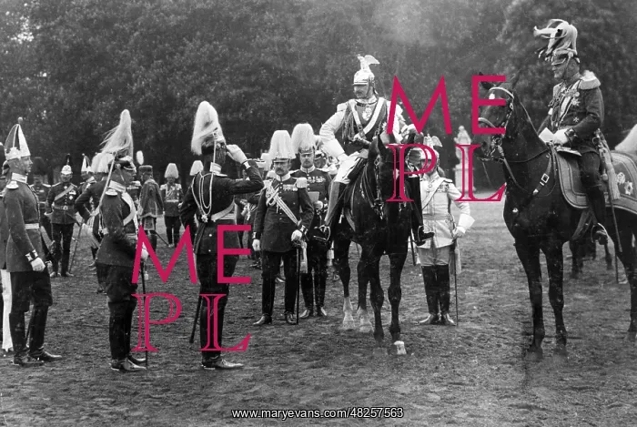 : Spring parade in Potsdam, 1912 : Spring parade in Potsdam, 1912