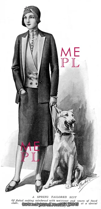 : Spring tailored suit from Bradley's, 1930 : Spring tailored suit from Bradley's, 1930