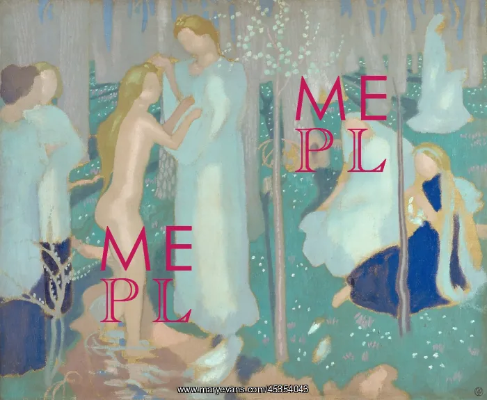 : Springtime, by Maurice Denis, 1894-99, French Symbolist : Springtime, by Maurice Denis, 1894-99, French Symbolist