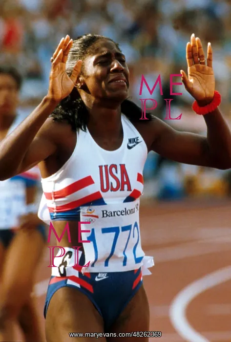 : Sprinter Gwen Torrence, 1992 : Sprinter Gwen Torrence, 1992