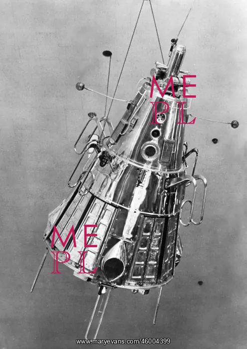 : Sputnik 2. Model of Sputnik 2, whose space flight was : Sputnik 2. Model of Sputnik 2, whose space flight was