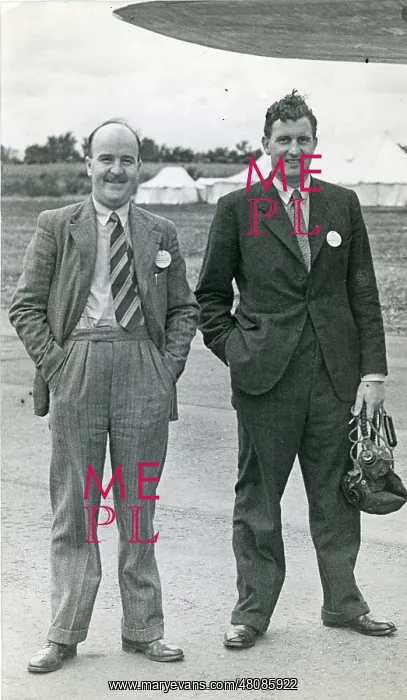 : Sqn Ldr Albert Kenneth Cook DFC, Avro test pilot, left, ? : Sqn Ldr Albert Kenneth Cook DFC, Avro test pilot, left, ?