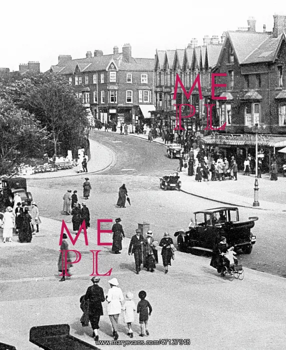 : Square and Crescent, Lytham St Annes early 1900's : Square and Crescent, Lytham St Annes early 1900's