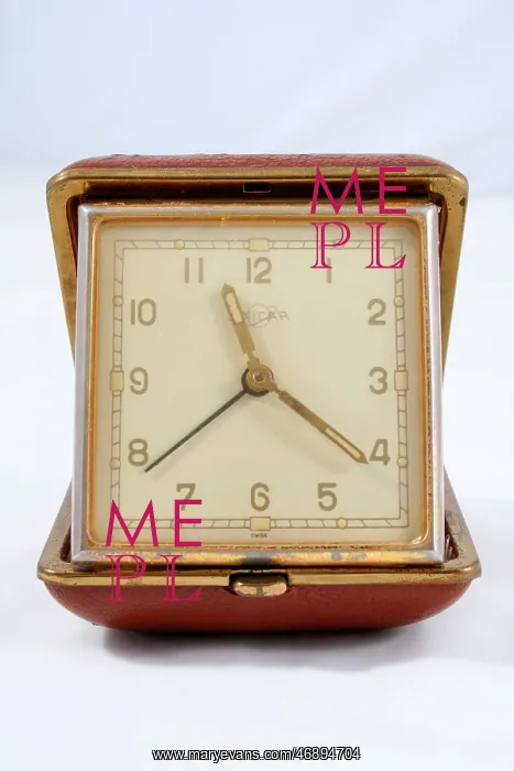 : Square face deco alarm clock, travel clock : Square face deco alarm clock, travel clock
