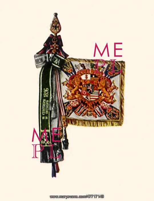  : Square, Fringed Flag 1770