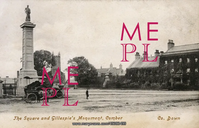 : The Square and Gillespie's Monument, Comber, Co Down : The Square and Gillespie's Monument, Comber, Co Down
