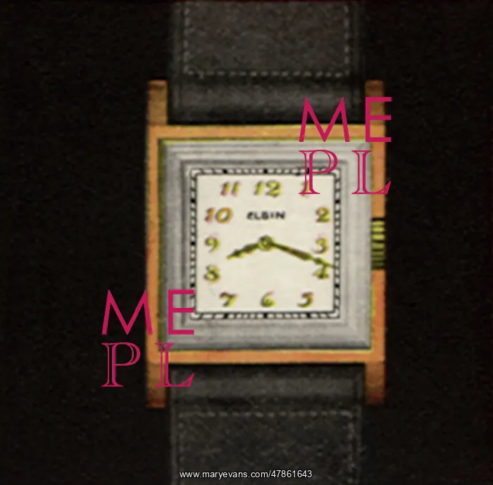  : Square Gold Watch
