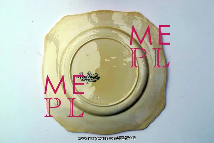 : Square plate - Give it a good ard un Bert - WWI era : Square plate - Give it a good ard un Bert - WWI era