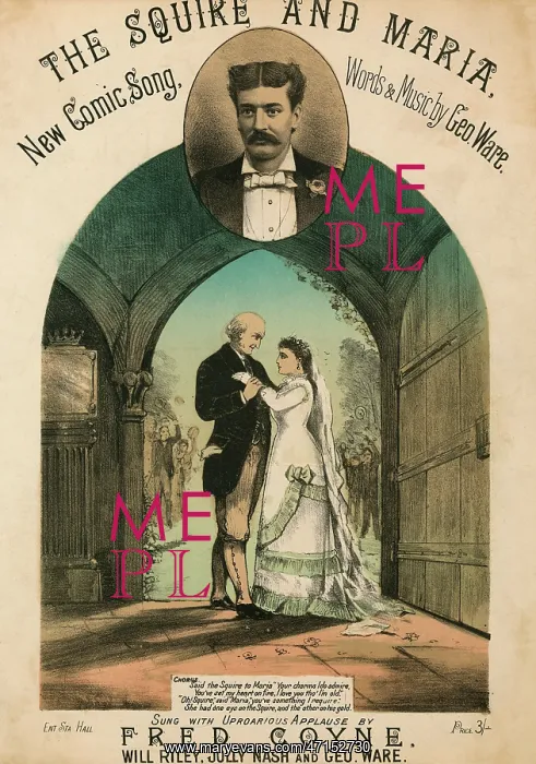 : The Squire and Maria, song sheet cover : The Squire and Maria, song sheet cover