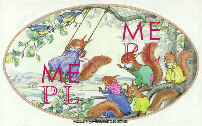 : Squirrels playing on a swing : Squirrels playing on a swing