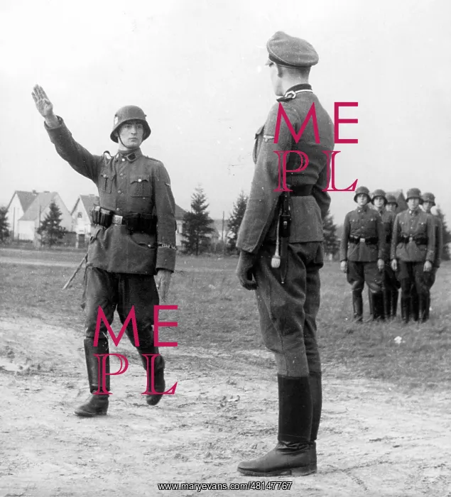 : SS Bodyguard Regiment Adolf Hitler on the barrack yard, 19 : SS Bodyguard Regiment Adolf Hitler on the barrack yard, 19