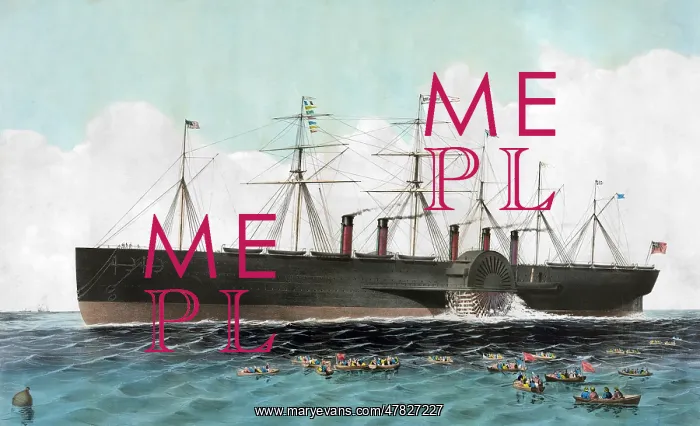 : SS Great Eastern, Largest Ship in 1858 : SS Great Eastern, Largest Ship in 1858