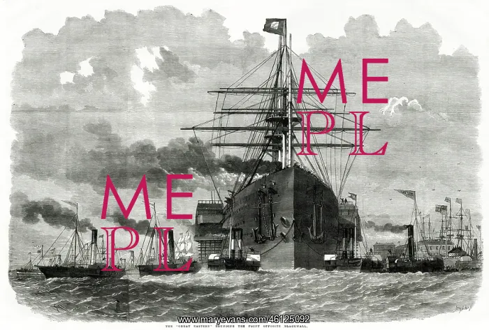 : SS Great Eastern - opposite Blackwall 1859 : SS Great Eastern - opposite Blackwall 1859