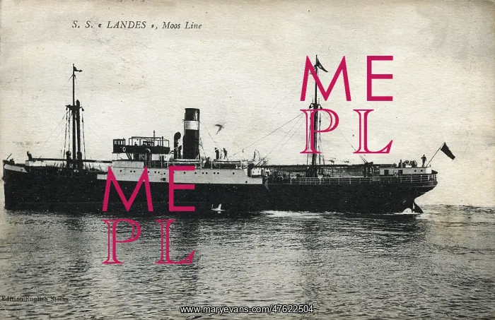  : SS Landes, Moos Line ship