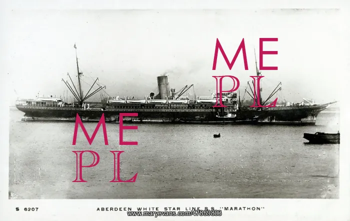 : SS Marathon (Aberdeen White Star Line) : SS Marathon (Aberdeen White Star Line)