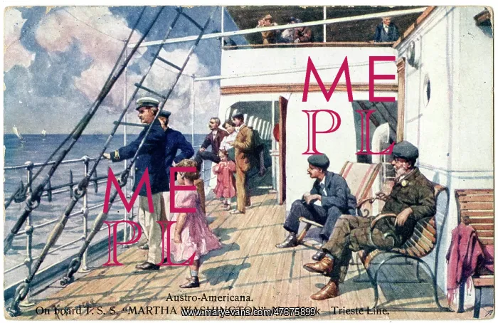 : SS Martha Washington, with passengers on deck : SS Martha Washington, with passengers on deck