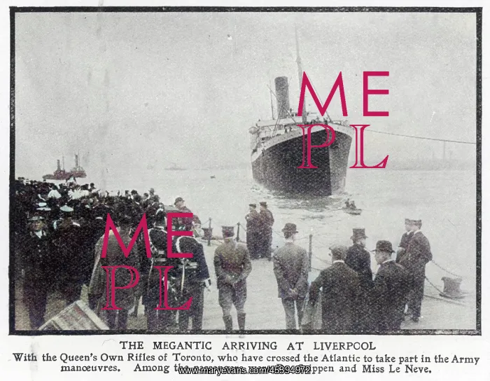 : SS Megantic arriving in Liverpool : SS Megantic arriving in Liverpool