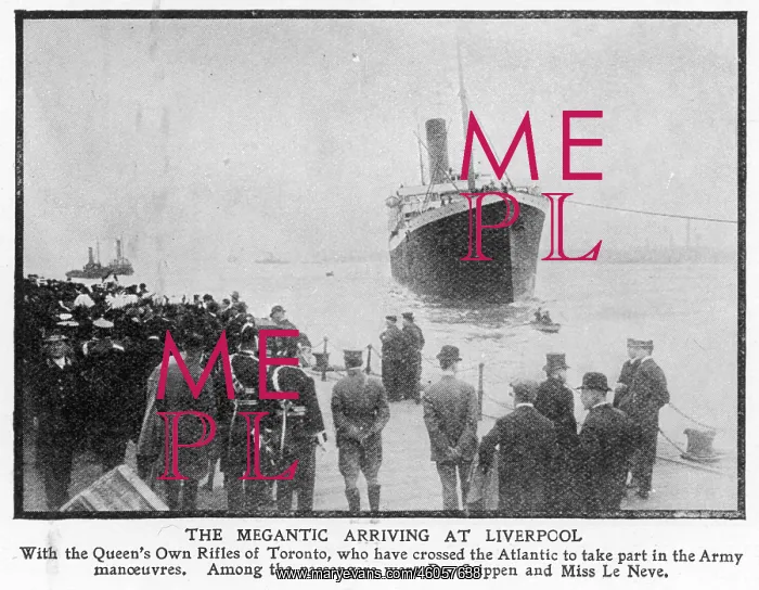 : SS Megantic arriving in Liverpool : SS Megantic arriving in Liverpool