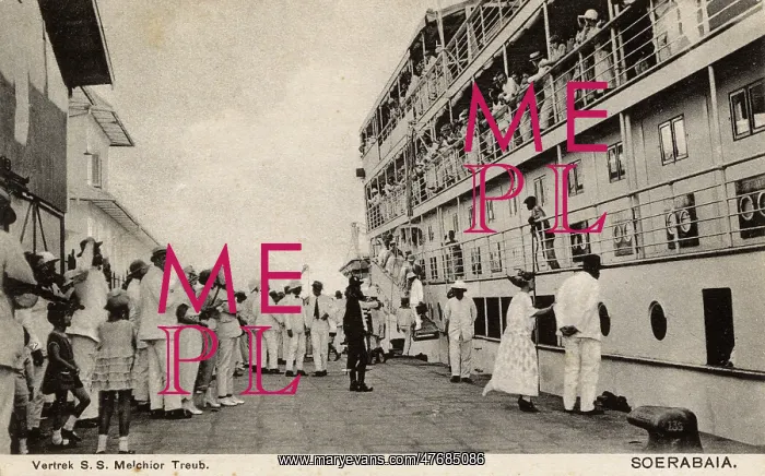 : SS Melchior Treub at Surabaya, East Java : SS Melchior Treub at Surabaya, East Java