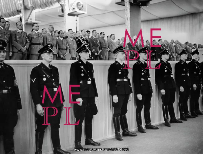 : SS-men at a Nazi event, 1933 : SS-men at a Nazi event, 1933