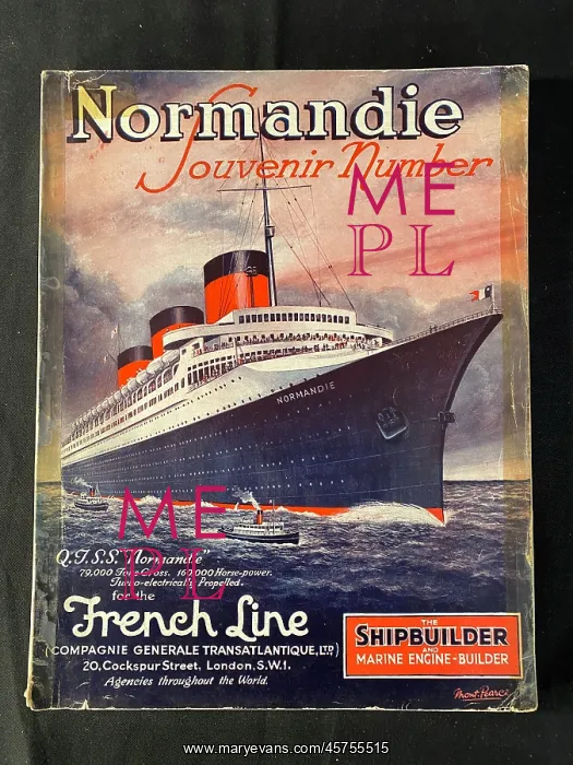 : SS Normandie - souvenir number of The Shipbuilder : SS Normandie - souvenir number of The Shipbuilder