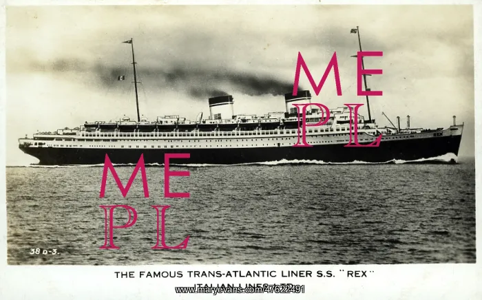 : SS Rex, transatlantic cruise liner : SS Rex, transatlantic cruise liner