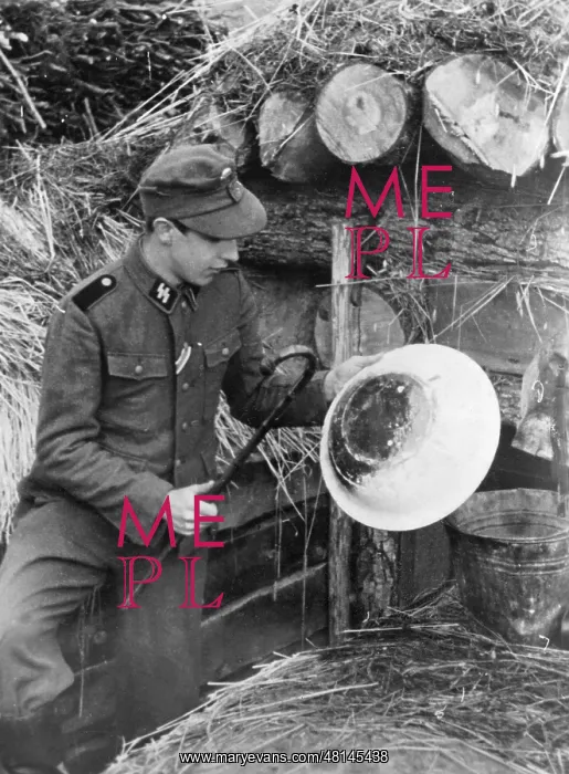 : SS soldier on the Courland front, 1944 : SS soldier on the Courland front, 1944