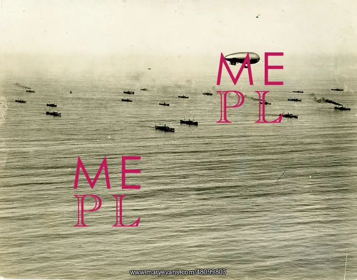 : SSZero escorts a convoy in 1918 : SSZero escorts a convoy in 1918