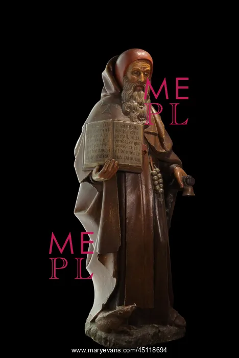 : St Anthony statue, Hospices de Beaune, Beaune : St Anthony statue, Hospices de Beaune, Beaune