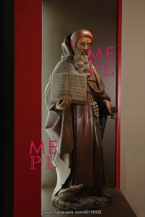 : St Anthony statue, Hospices de Beaune, Beaune : St Anthony statue, Hospices de Beaune, Beaune