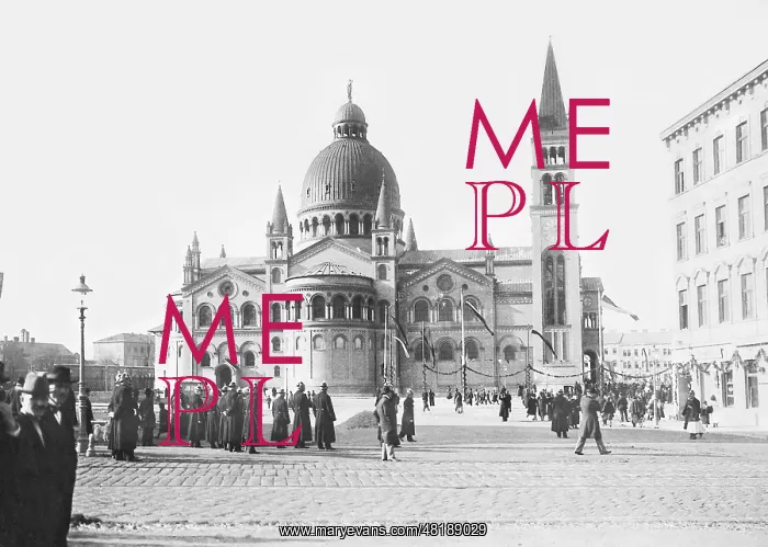: St. Antonius Church in Vienna, 1901 : St. Antonius Church in Vienna, 1901
