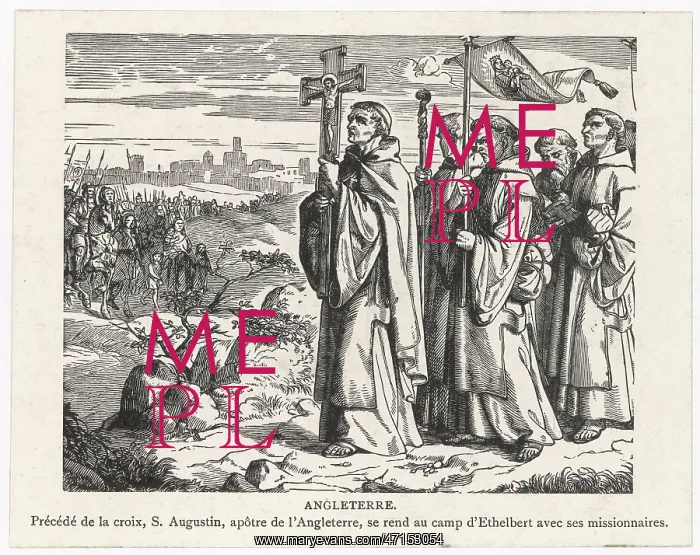 : St Augustine bringing Christianity to Britain : St Augustine bringing Christianity to Britain