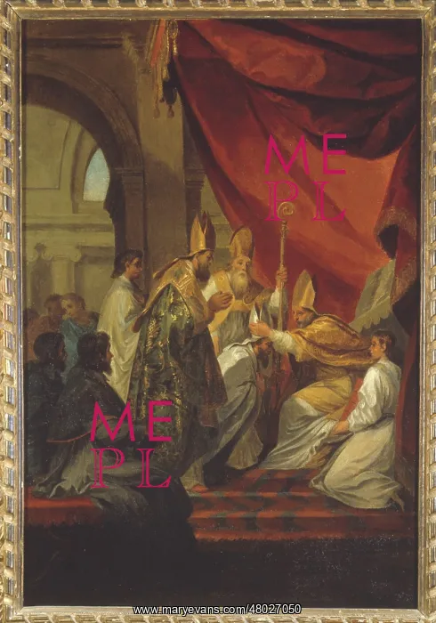 : St. Augustine consecrated as bishop : St. Augustine consecrated as bishop