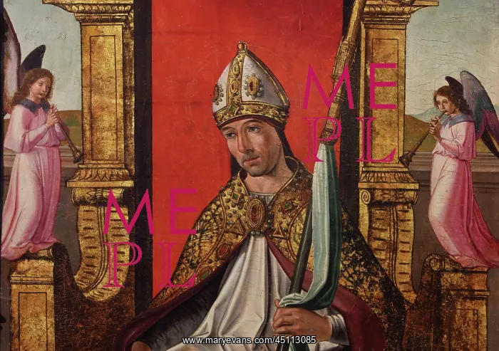 : St Augustine of Hippo, Altarpiece of the high : St Augustine of Hippo, Altarpiece of the high