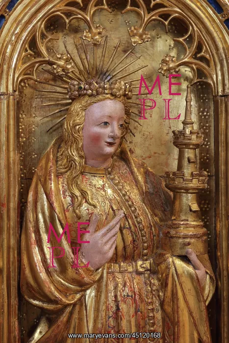  : St Barbara, Crucifixion Altarpiece, Musee des