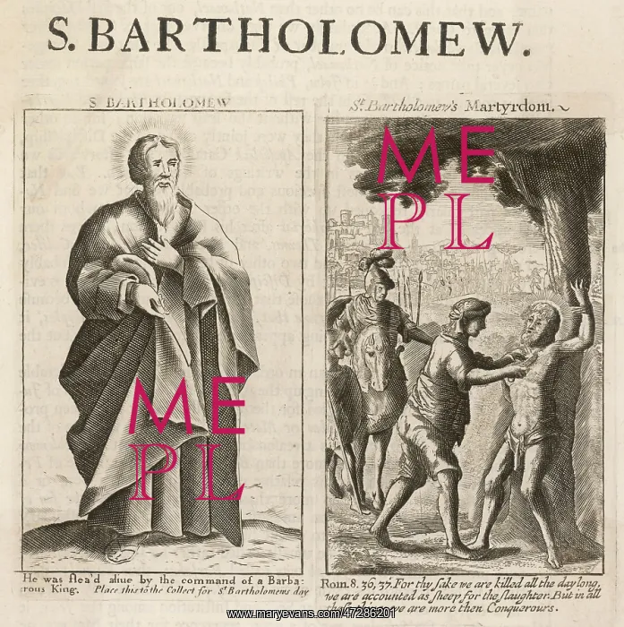 : St Bartholomew The Apostle being flayed : St Bartholomew The Apostle being flayed
